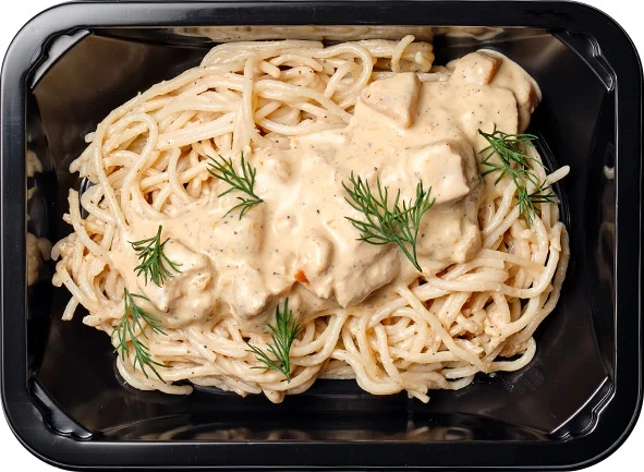 Паста Качо-э-Пепе с курицей