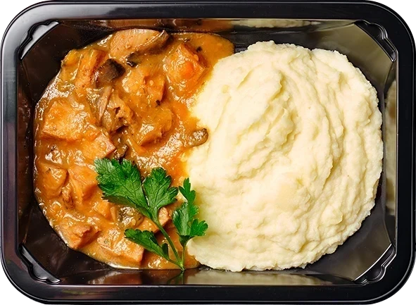 Стью из цыпленка<br/>Картофельное пюре