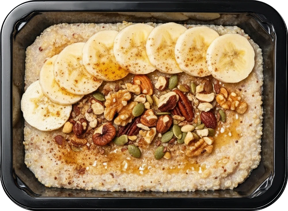 Каша из киноа с бананом