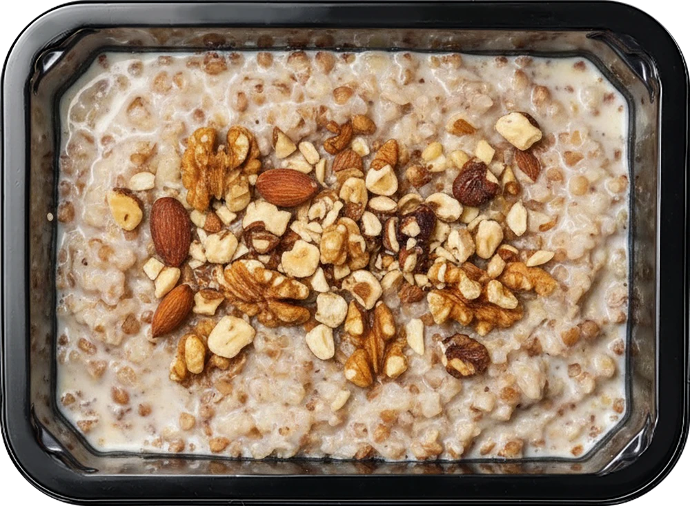 Гречневая каша с орехами