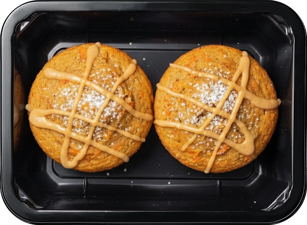 Морковно-апельсиновый маффин