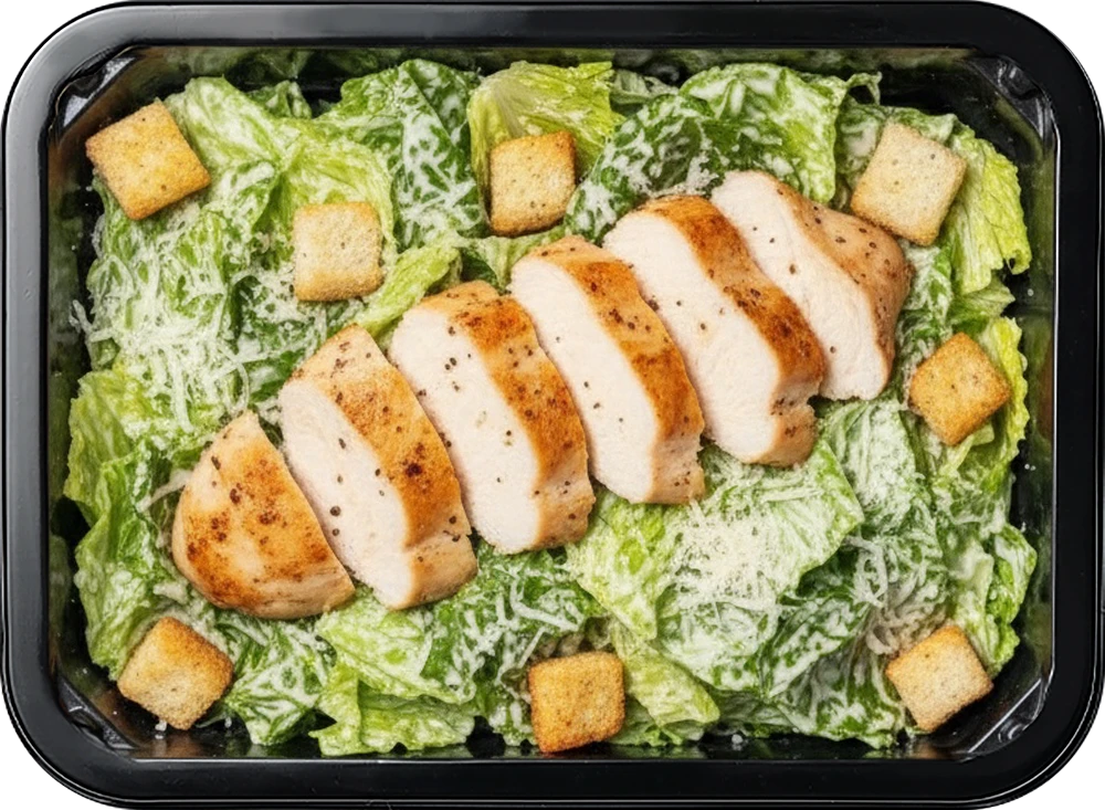 Салат цезарь с куриной грудкой