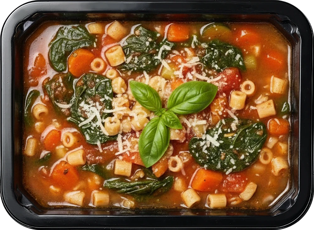 Суп Минестроне со шпинатом