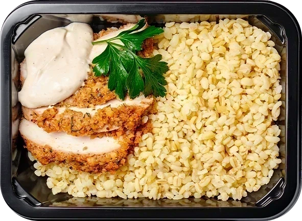 Стейк из птицы в перечном соусе<br/>Булгур отварной