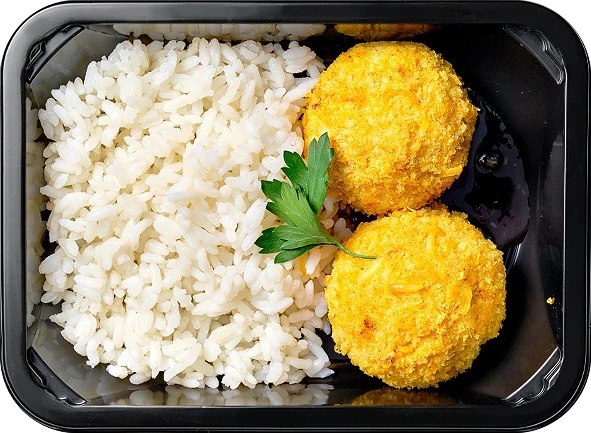 Крокеты в сырной панировке<br/>Рис отварной