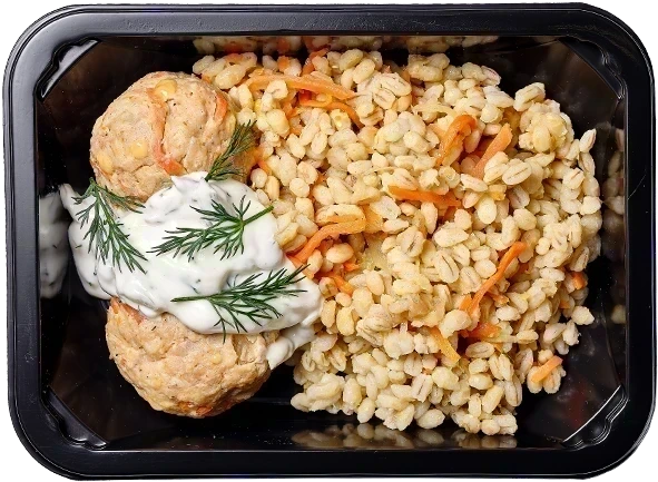 Клопсы из птицы с сметанным соусом<br/>Барли по-купечески