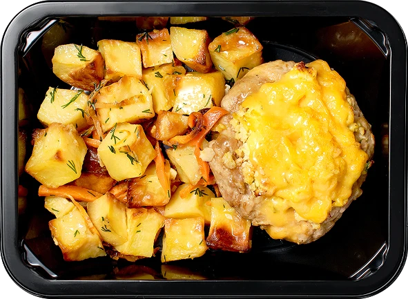 Картофель тушеный с овощами<br/>Ватрушка с яйцом и сыром